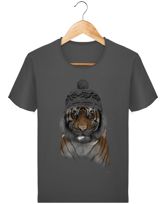  T-shirt Homme vintage Siberian tiger par Balàzs Solti
