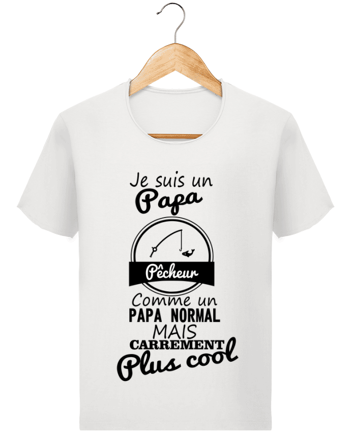  T-shirt Homme vintage Je suis un papa pêcheur comme un papa normal mais carrément plus cool par Ben