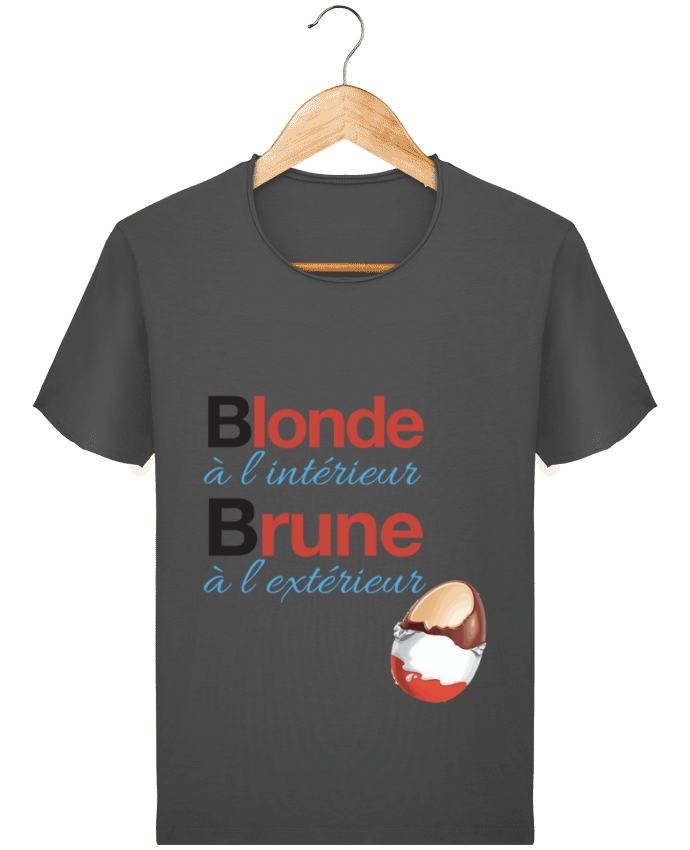  T-shirt Homme vintage Blonde à l'intérieur / Brune à l'extérieur par Monidentitevisuelle