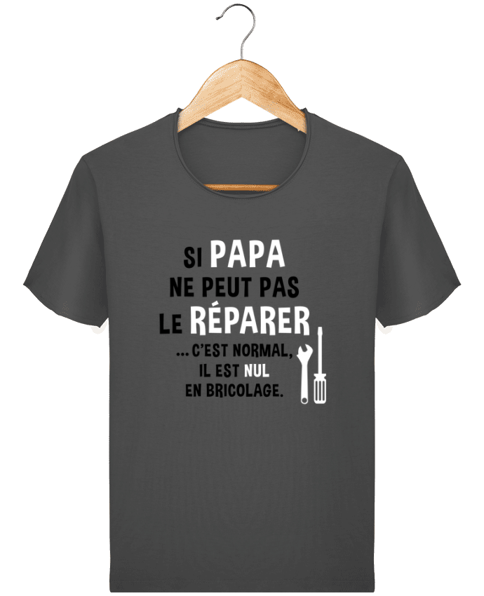  T-shirt Homme vintage Papa nul en bricolage par Andie'Zign