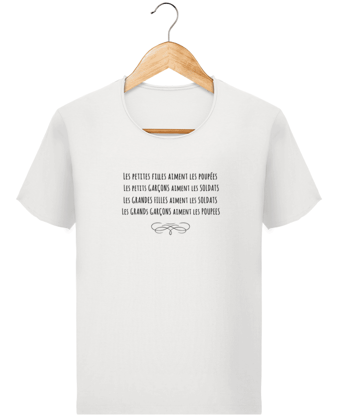  T-shirt Homme vintage Les petites filles aiment les poupées par Les Caprices de Filles