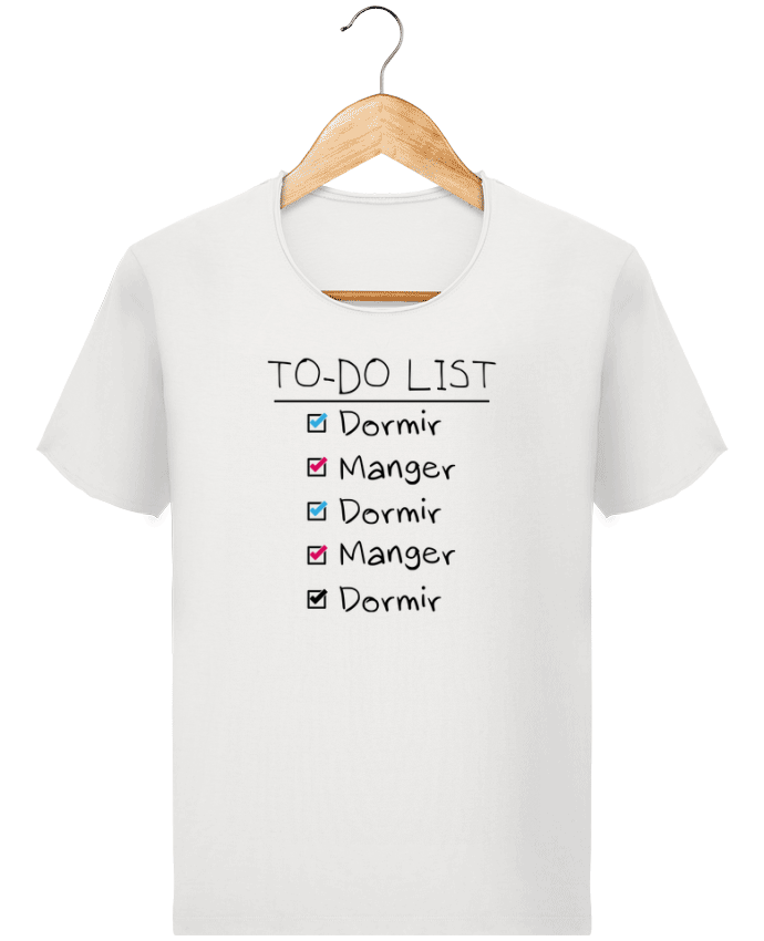 T-shirt Men Stanley Imagines Vintage To do liste by tunetoo