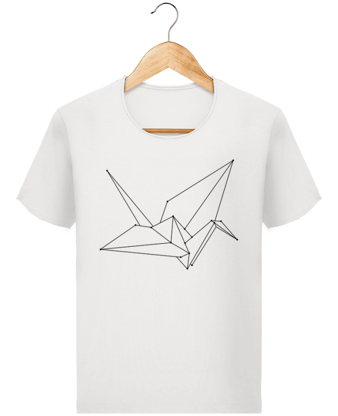  T-shirt Homme vintage Origami bird par /wait-design