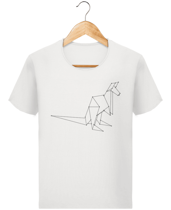  T-shirt Homme vintage Origami kangourou par /wait-design