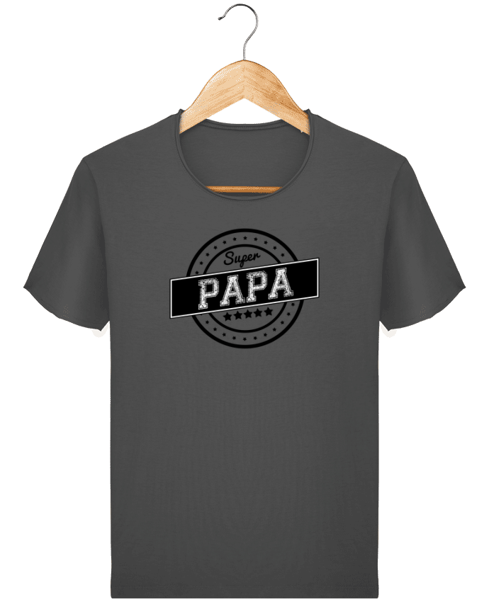  T-shirt Homme vintage Super papa par justsayin