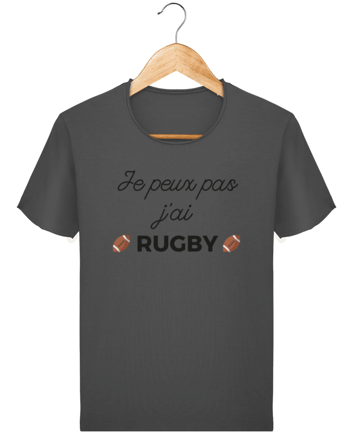 T-shirt Men Stanley Imagines Vintage Je peux pas j'ai Rugby by Ruuud