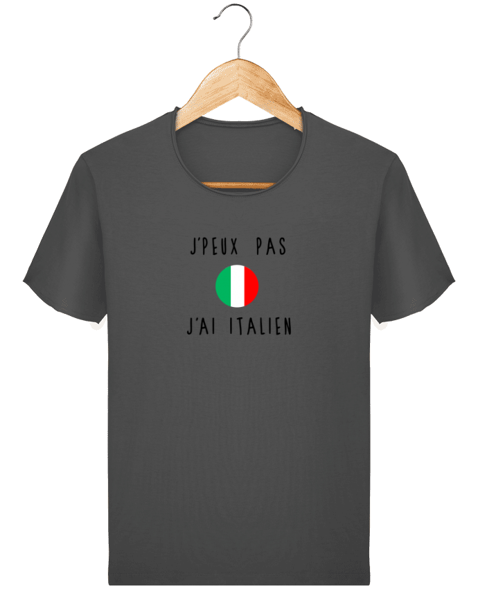  T-shirt Homme vintage J'peux pas j'ai italien par Les Caprices de Filles