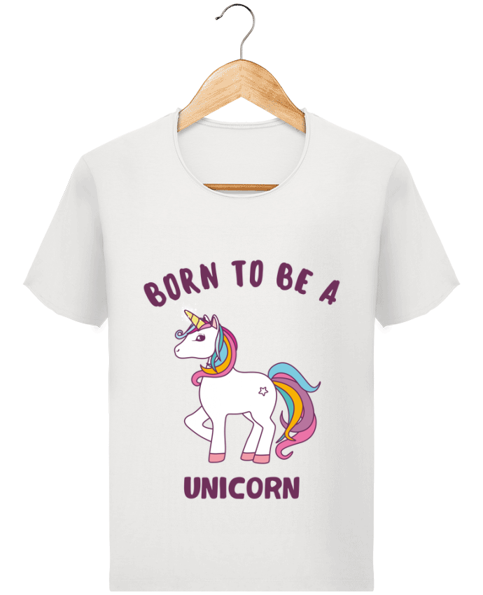  T-shirt Homme vintage Born to be a unicorn par Bichette