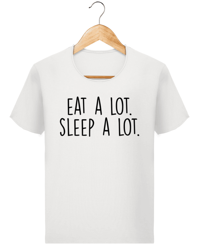 T-shirt Men Stanley Imagines Vintage Eat a lot. Sleep a lot. by Bichette