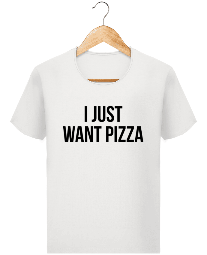 T-shirt Men Stanley Imagines Vintage I just want pizza by Bichette