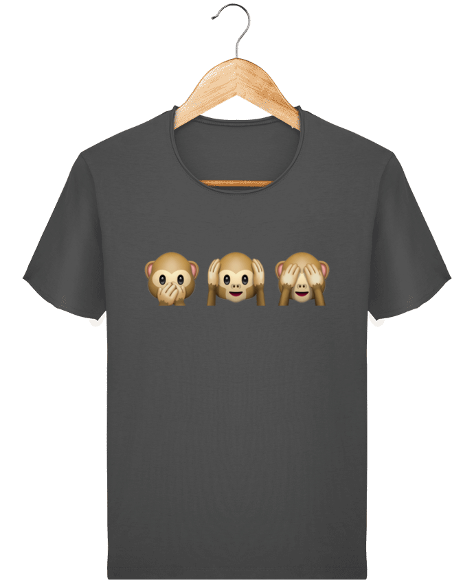 Camiseta Hombre Stanley Imagine Vintage Three monkeys por Bichette