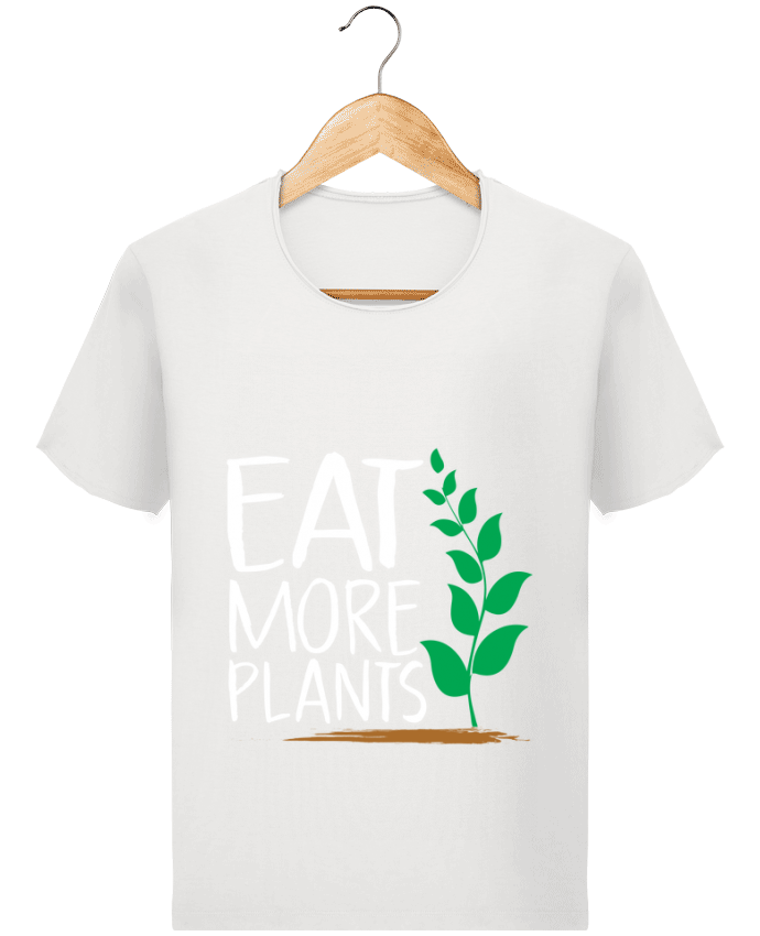  T-shirt Homme vintage Eat more plants par Bichette