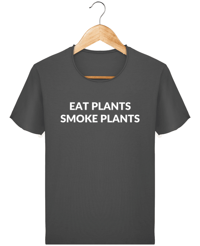  T-shirt Homme vintage Eat plants smoke plants par Bichette
