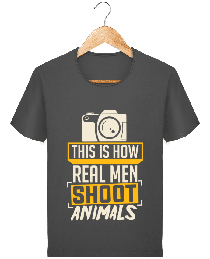 T-shirt Men Stanley Imagines Vintage This is how real men shoot animals by Bichette