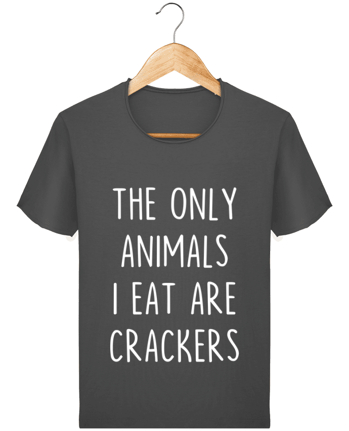 Camiseta Hombre Stanley Imagine Vintage The only animals I eat are crackers por Bichette