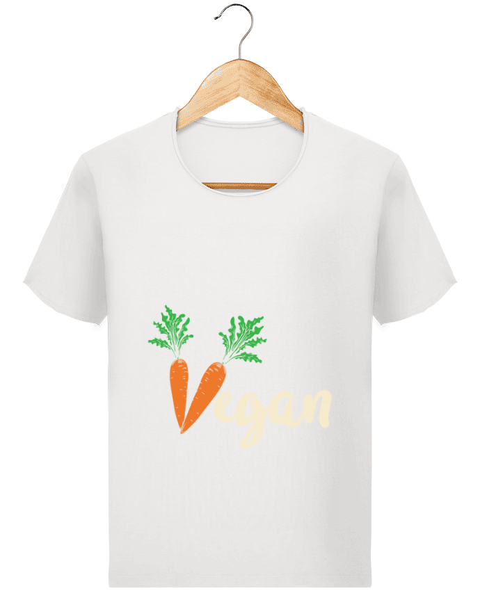  T-shirt Homme vintage Vegan carrot par Bichette