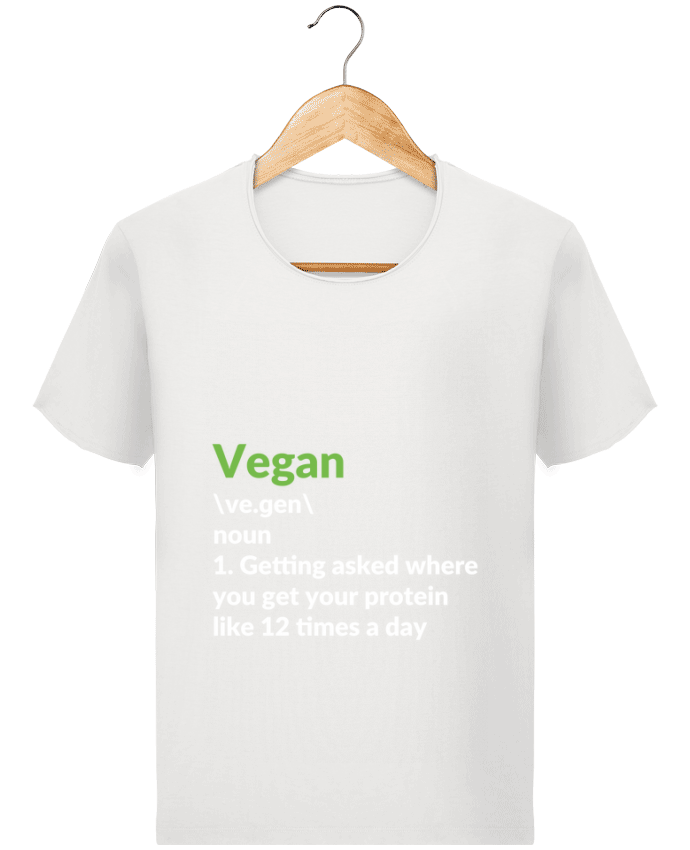  T-shirt Homme vintage Vegan definition par Bichette