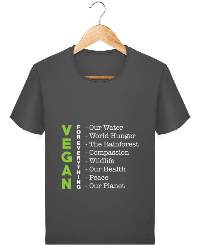  T-shirt Homme vintage Vegan for everything par Bichette