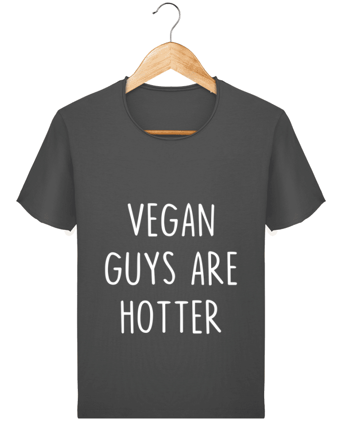  T-shirt Homme vintage Vegan guys are hotter par Bichette
