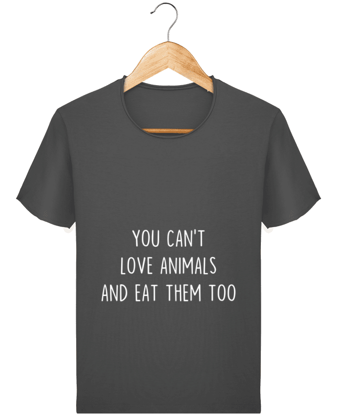 Camiseta Hombre Stanley Imagine Vintage You can't love animals and eat them too por Bichette