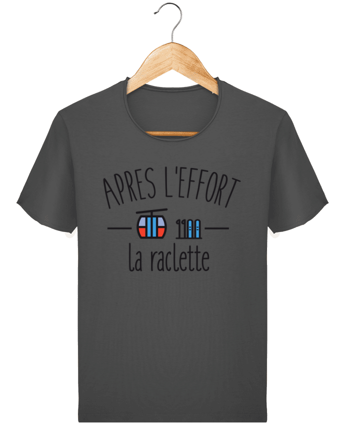  T-shirt Homme vintage Après l'effort, la raclette par FRENCHUP-MAYO