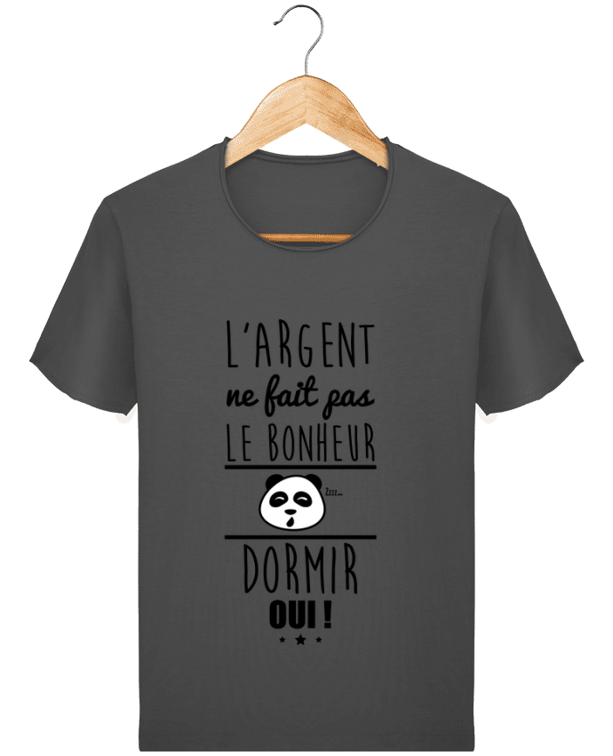  T-shirt Homme vintage L'argent ne fait pas le bonheur dormir oui ! par Benichan