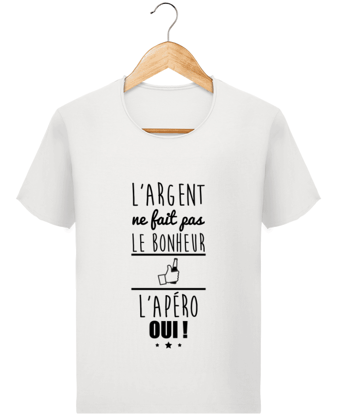  T-shirt Homme vintage L'argent ne fait pas le bonheur l'apéro oui ! par Benichan