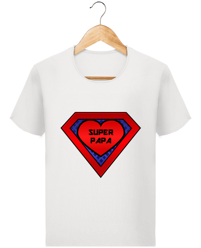  T-shirt Homme vintage Super papa par FRENCHUP-MAYO