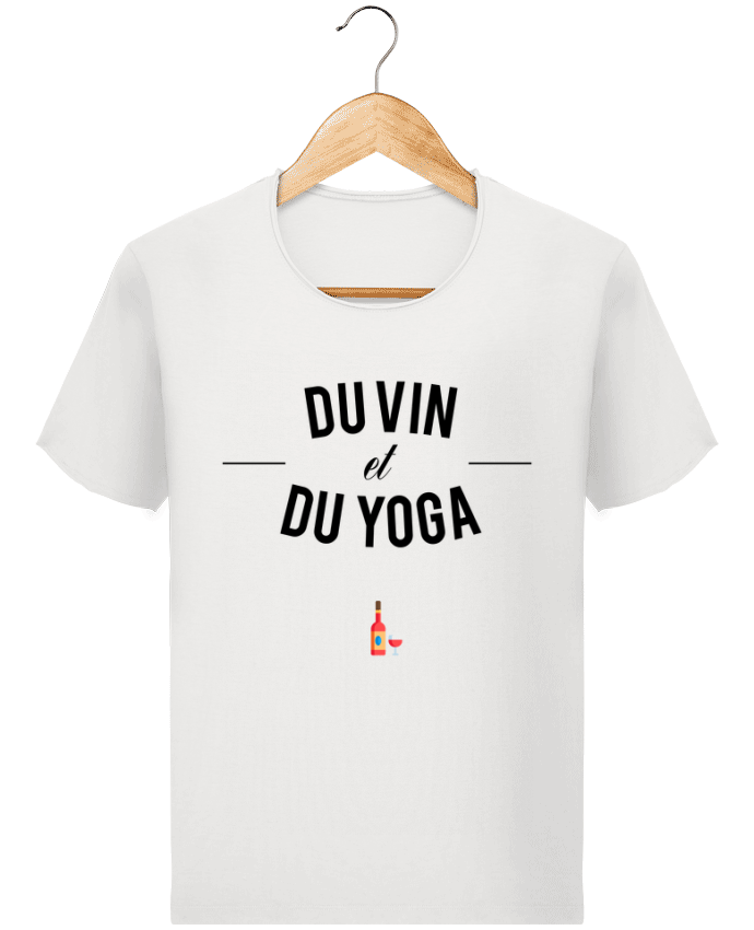  T-shirt Homme vintage Du Vin et du Yoga par tunetoo