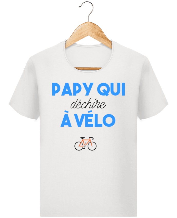  T-shirt Homme vintage Papy qui déchire à Vélo par tunetoo