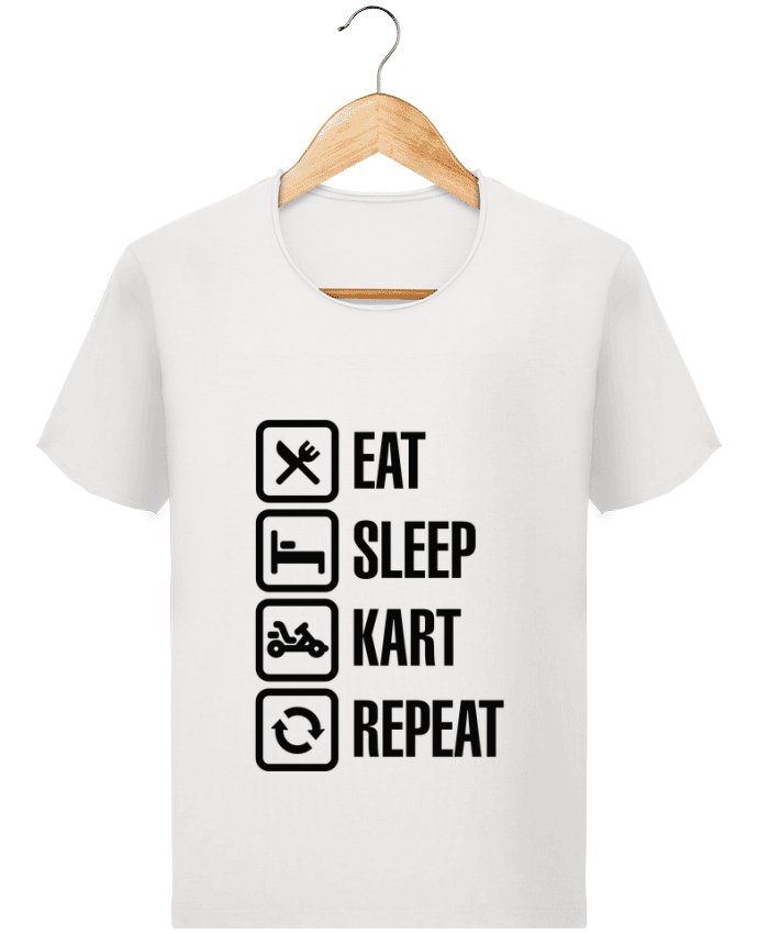 Camiseta Hombre Stanley Imagine Vintage Eat, sleep, kart, repeat por LaundryFactory