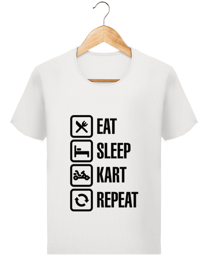 T-shirt Men Stanley Imagines Vintage Eat, sleep, kart, repeat by LaundryFactory