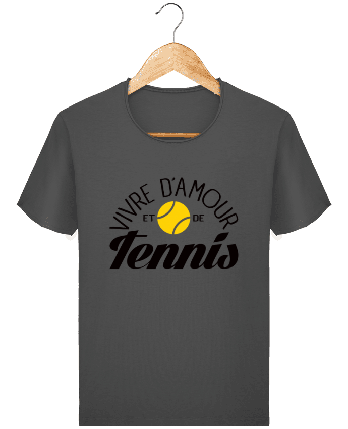  T-shirt Homme vintage Vivre d'Amour et de Tennis par Freeyourshirt.com
