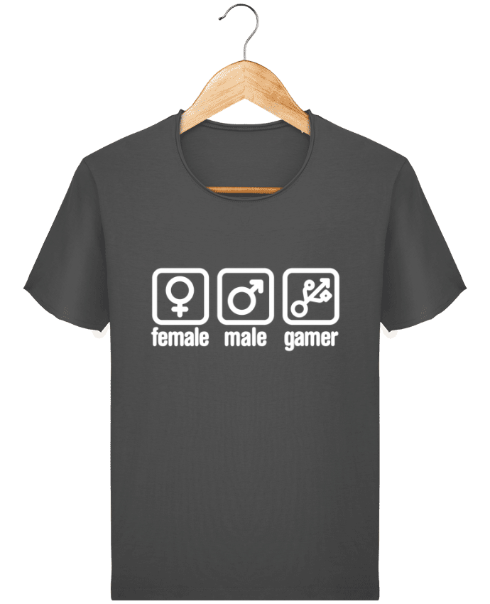  T-shirt Homme vintage Female male gamer par LaundryFactory