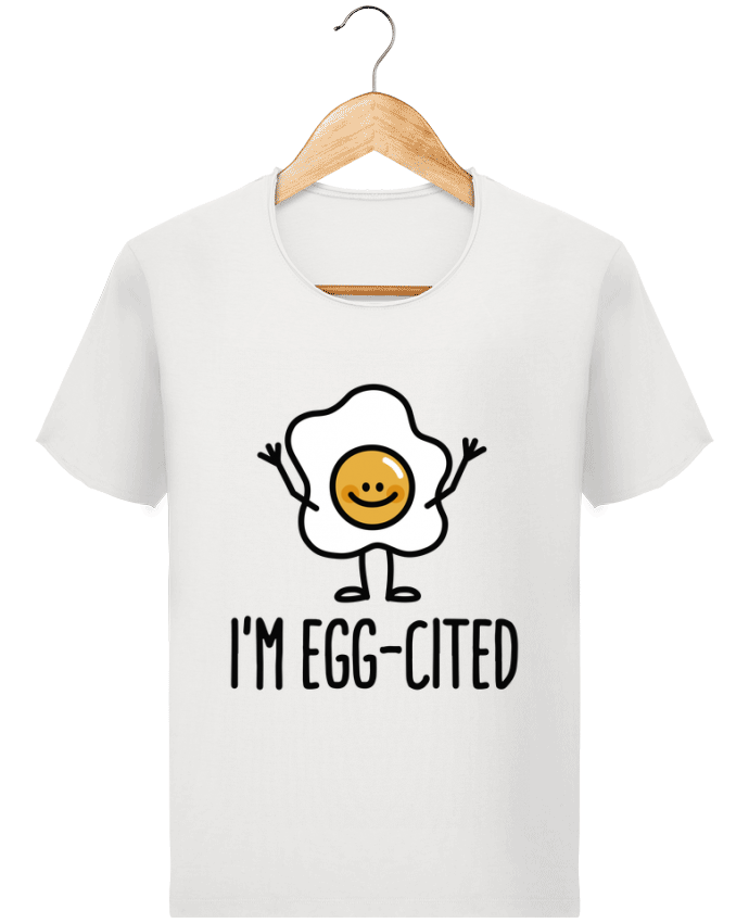  T-shirt Homme vintage I'm egg-cited par LaundryFactory