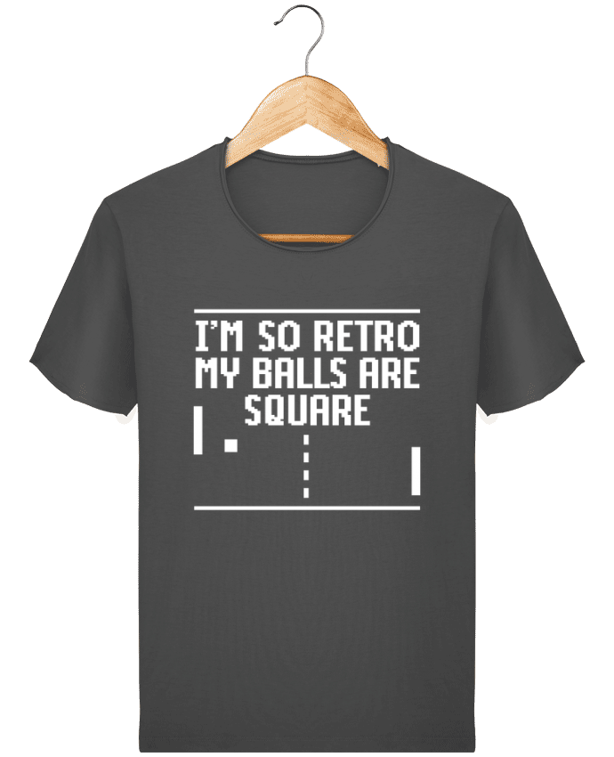  T-shirt Homme vintage I'm so retro my balls are square par LaundryFactory