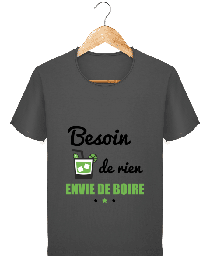  T-shirt Homme vintage Besoin de rien, envie de boire par Benichan