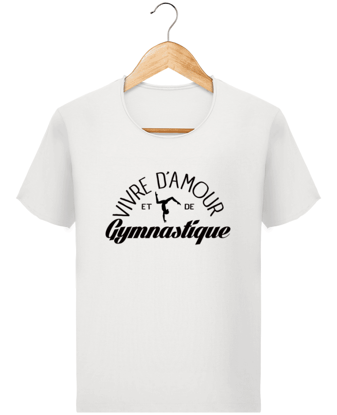  T-shirt Homme vintage Vivre d'amour et de Gymnastique par Freeyourshirt.com