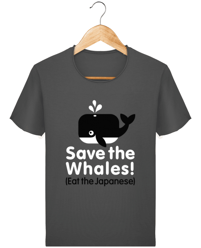 T-shirt Men Stanley Imagines Vintage SAVE THE WHALES EAT THE JAPANESE by LaundryFactory