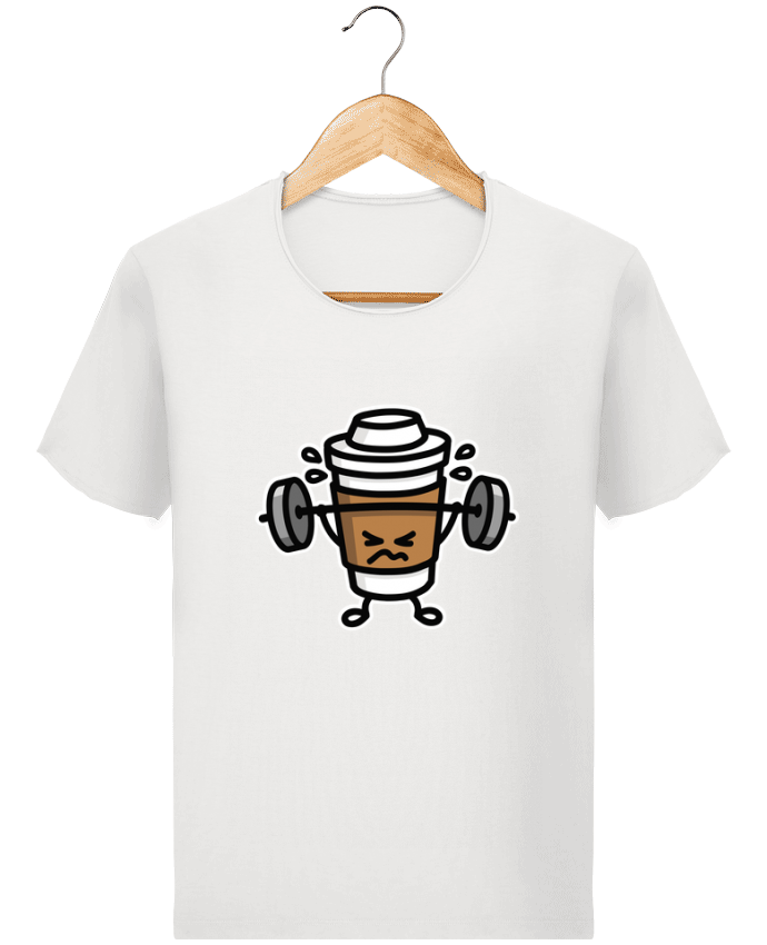  T-shirt Homme vintage STRONG COFFEE SMALL par LaundryFactory