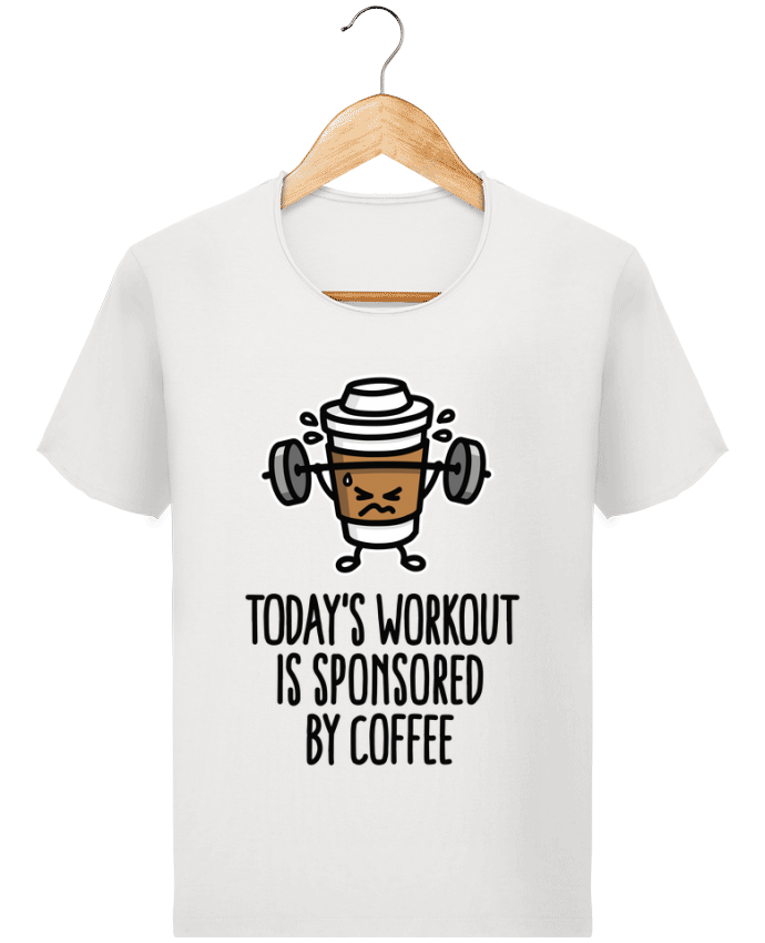  T-shirt Homme vintage WORKOUT COFFEE LIFT par LaundryFactory