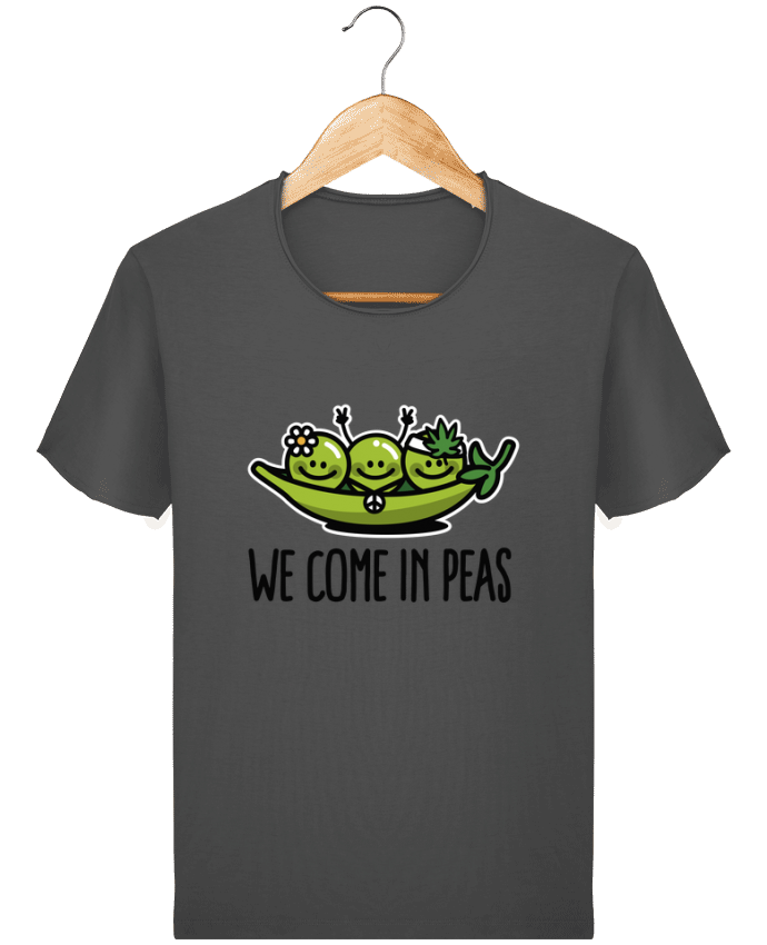  T-shirt Homme vintage WE COME IN PEAS par LaundryFactory