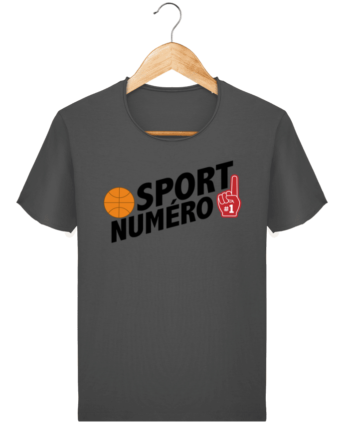  T-shirt Homme vintage Sport numéro 1 Basket par tunetoo