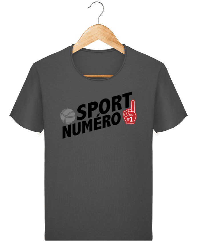  T-shirt Homme vintage Sport numéro 1 Pétanque par tunetoo