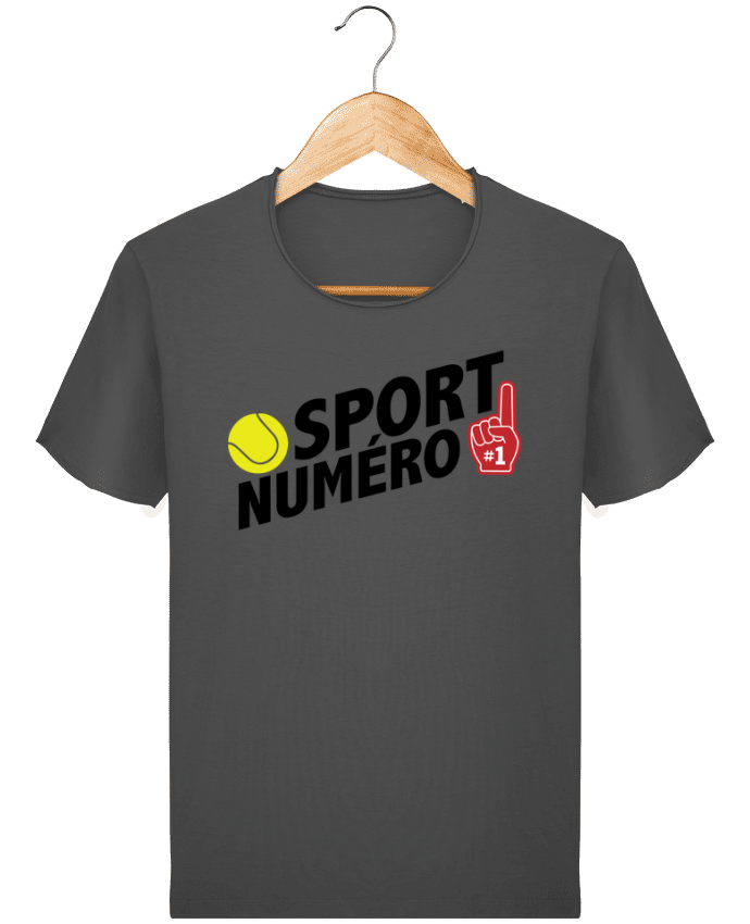  T-shirt Homme vintage Sport numéro 1 tennis par tunetoo