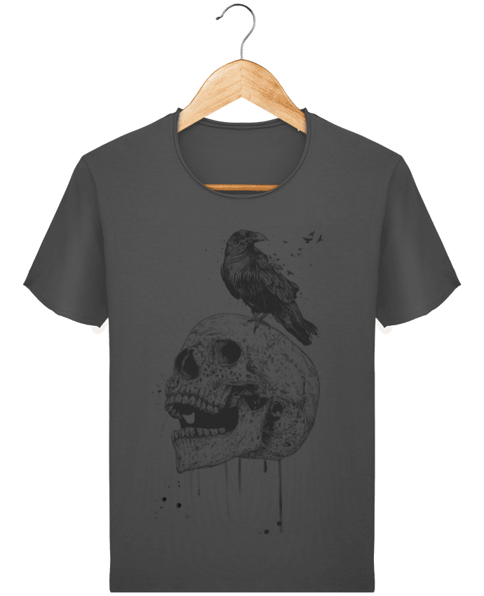  T-shirt Homme vintage New skull (bw) par Balàzs Solti