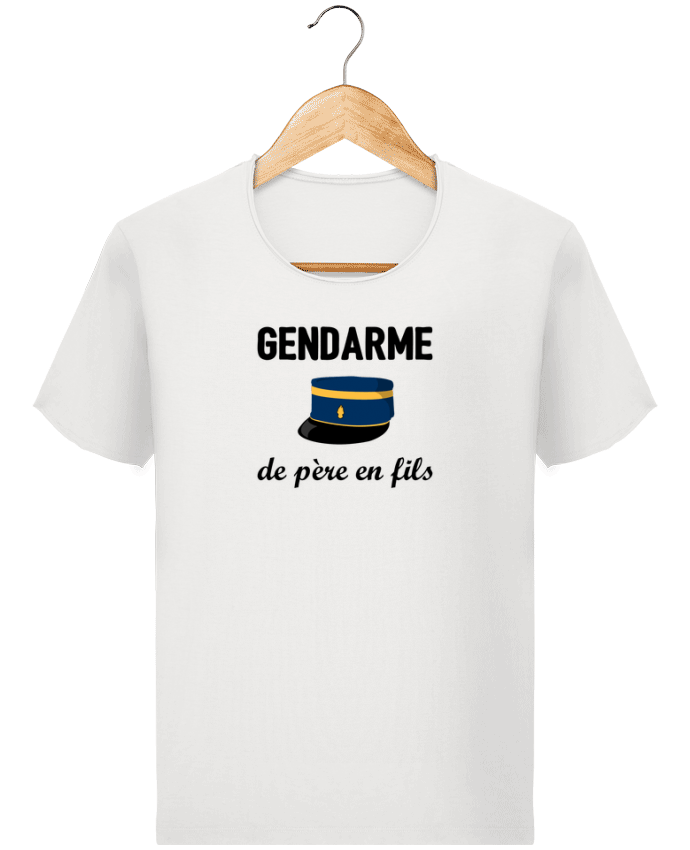  T-shirt Homme vintage Gendarme de père en fils par tunetoo