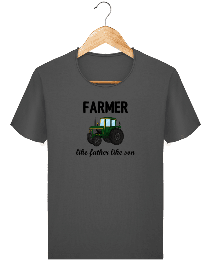  T-shirt Homme vintage Farmer Like father like son par tunetoo