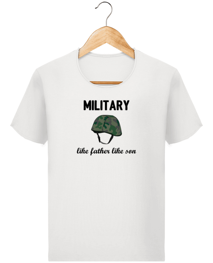  T-shirt Homme vintage Military Like father like son par tunetoo
