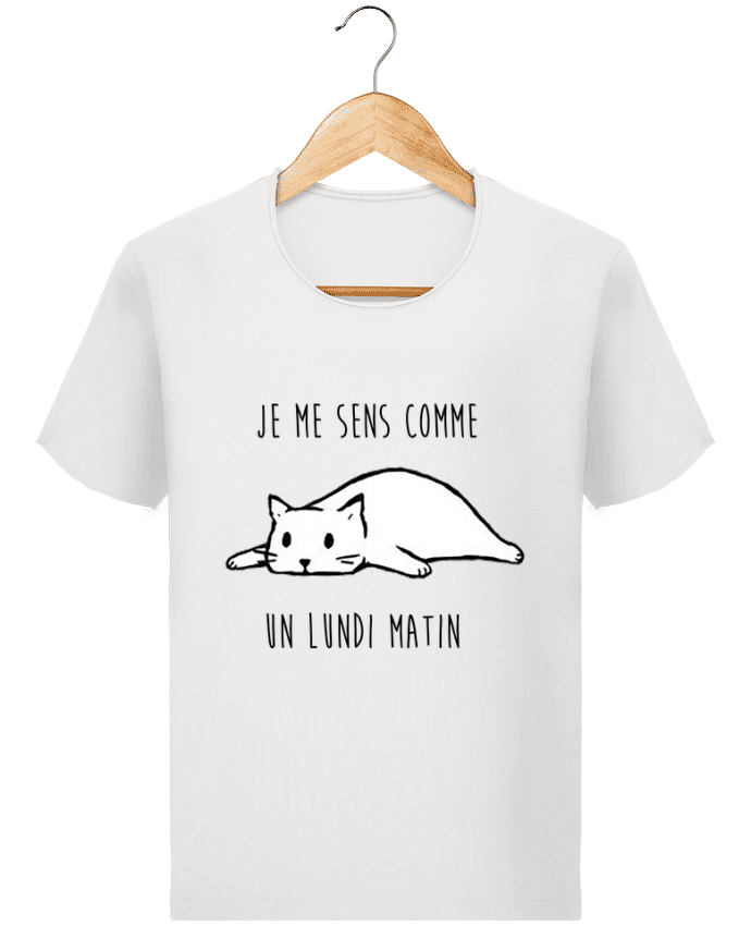  T-shirt Homme vintage chat - je me sens comme un lundi matin par DesignMe